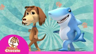 🦈 EL TIBURÓN y CHOCOLO 🐶  CANCIONES INFANTILES  MÚSICA PARA JUGAR ♫ [upl. by Dilan187]