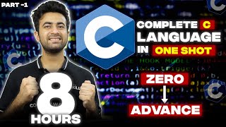 C Language Full Course  Part 1 Beginner to Advance  100 Questions  Notes [upl. by Atires]