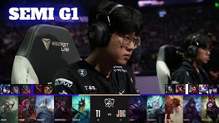 T1 vs JDG  Game 1  Semi Finals LoL Worlds 2022  T1 vs JD Gaming  G1 full game [upl. by Justine807]