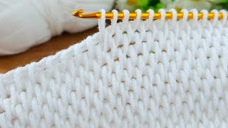 Amazing👌⚡  Super Easy Tunisian Crochet Baby Blanket For Beginners online Tutorial  Tunisian [upl. by Ellyn]