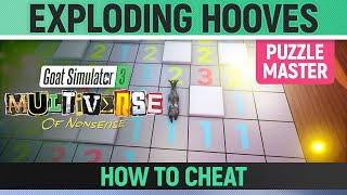 Goat Simulator 3 Multiverse of Nonsense  Exploding Hooves Cheat  Puzzle Master Solution [upl. by Andres588]