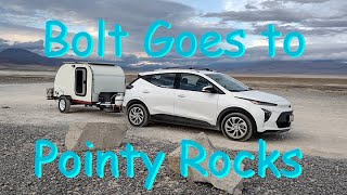 Bolt EUV Road Trip Towing a Teardrop Trailer to the Trona Pinnacles [upl. by Yahska]