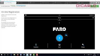 FARO SCENE how to connect for on site registrationcompensation [upl. by Hebbe]