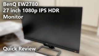 BenQ EW2780 Monitor Setup and Review [upl. by Elnukeda]