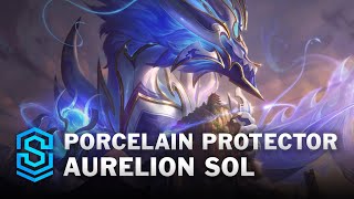 Porcelain Protector Aurelion Sol Skin Spotlight  League of Legends [upl. by Colston726]