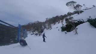 Skiing Thredbo Village Trail 2022 Miniman [upl. by Llerryt]