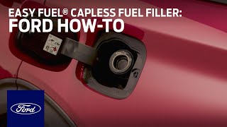 Easy Fuel® Capless Fuel Filler  Ford HowTo  Ford [upl. by Anikehs]