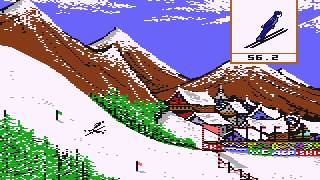 The Winter Games 1985 Epyx C64S Emulator PCDOS [upl. by Luapnhoj]