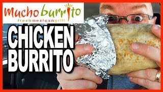 Mucho Burrito ★ MUCHO SIZE ★ Chicken Burrito Review [upl. by Kinsman]