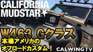 輸入車専門店 キャルウイング ベンツ Gクラス W463 ゲレンデ オフロードカスタム カリフォルニアマッドスター オリジナル ルーフラック by CALWING 213motoring [upl. by Imoyn]