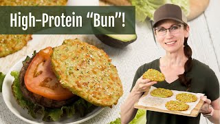 Easy 3 Ingredient Avocado Bread Buns High Protein Recipe [upl. by Trebo]