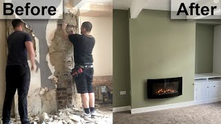 How to Damp Proof amp RePlaster a Chimney Breast  Full Transformation [upl. by Etom423]