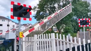 Rare Barriers Paignton South Level Crossing Devon [upl. by Agna]