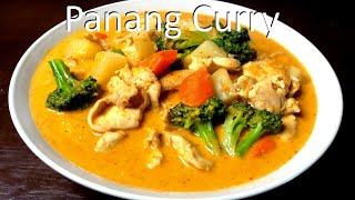 DELICIOUS Homemade Chicken Panang Curry  How to Make Panang Curry [upl. by Terces]