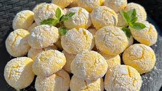 Biscotti Morbidi al Limone 🍋 che si Sciolgono in bocca 🤤 [upl. by Ateekram]