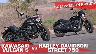 🏍️ Kawasaki Vulcan S vs 🏍️ HarleyDavidson Street 750  And the best midcapacity cruiser is [upl. by Durant]