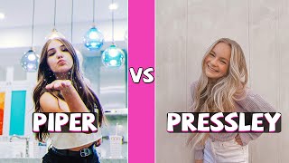 Piper Rockelle Vs Pressley Hosbach TikTok Dance Battle [upl. by Allerbag]