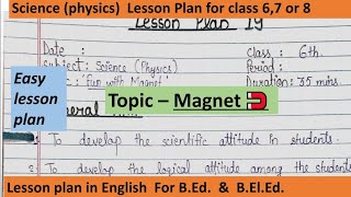 science lesson plan  water bedhelp [upl. by Cheadle]