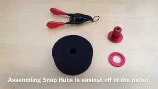 Assembling FingerTechs quotSnap Hubsquot [upl. by Eisyak24]