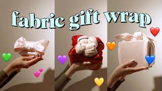 withwendy fabric gift wrap basics [upl. by Eelrehpotsirhc]