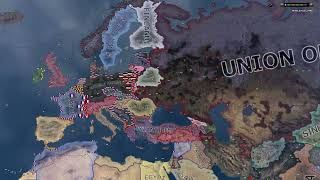 Byzantium and Kaiserreich  HOi4 Timelapse [upl. by Nile]