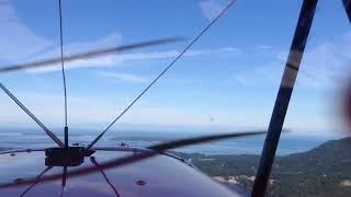 Flying over San Juan Islands WW2 biplane [upl. by Hackett]