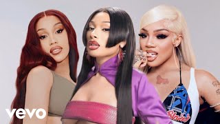 Megan Thee Stallion  BOA ft Cardi B Latto amp Glorilla Mashup Video [upl. by Ffoeg]