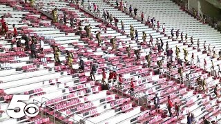 U of A memorial stair climb honors 911 first responders [upl. by Llednik101]