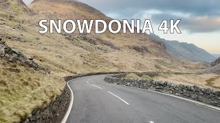 Snowdonia National Park 4K  Scenic Drive  Wales UK [upl. by Donoho]