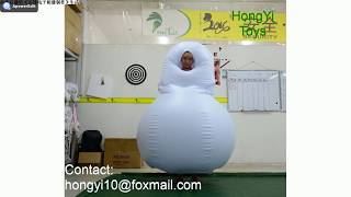 HongYI Inflatable Snowman Suit Cloth [upl. by Leamse674]