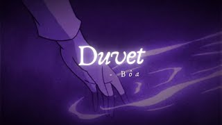 Duvet  Bôa lyrics [upl. by Christie]