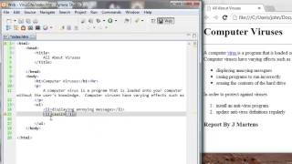 HTML Tutorial 3 of 7 Make a Basic Webpage with Aptana Studio [upl. by Asilam]