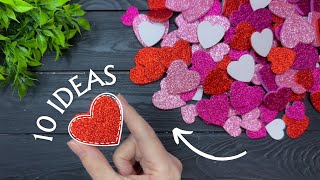 ♥️ 10 IDEAS ♥️ Crafts for Valentines Day DIY [upl. by Warrenne528]