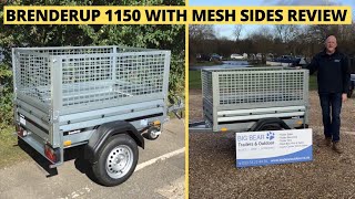 Brenderup 1150 Trailer with Mesh Sides FULL REVIEW [upl. by Etteval]