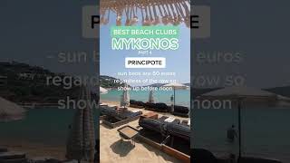 Best Beach Clubs in Mykonos Greece  Principote [upl. by Navada117]