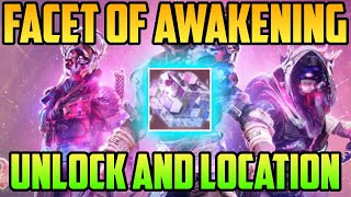 Facet of Awakening Fragment unlock and location  Destiny 2 [upl. by Nylevol777]