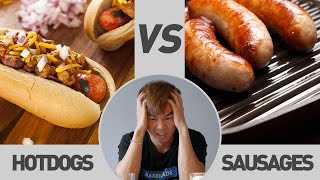 Hotdog VS Sausage Comparison  TricycleTV [upl. by Ewolram]