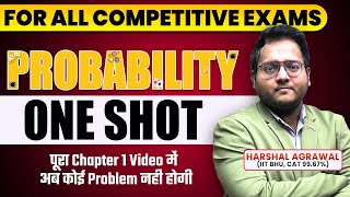 Probability for All Competitive Exams  Probability One Shot  Pre to Mains Complete  Harshal Sir [upl. by Jordans]