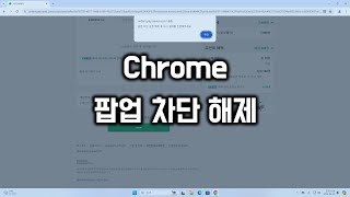 Chrome 팝업 차단 해제 하기 [upl. by Kung]