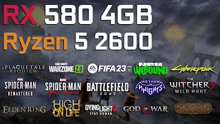 RX 580 4GB  Ryzen 5 2600 in 2023  Test in 15 Games [upl. by Quigley]