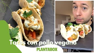 🌮Tacos vegani con pollo vegano di Planted 🌱 Ricetta messicana plantbased facile  Plantabox Shorts [upl. by Htiaf929]