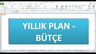 YILLIK PLAN  BÜTÇE NASIL HAZIRLANIR [upl. by Arymahs]