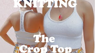 How to Knit a Crop Top for Summer Fast amp Easy Tutorial [upl. by Salohcin]