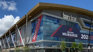 2024 Republican National Convention Exclusive Exterior Walk around at Fiserv Forum HD 4K [upl. by Yromem]