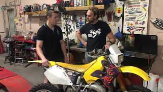 1998 Suzuki RMX250 FULL REBUILD Part 1 [upl. by Hauser]