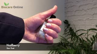 NAGELLAK SWATCH Nailberry  Star Dust  Biocare Online [upl. by Barnabe531]