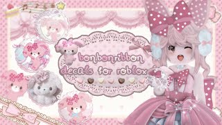 ꒰ 40 sanrio bonbonribbon decals for your royale high journal  ୨୧ [upl. by Roice]