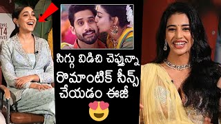 Daksha Nagarkar About Romantic Scenes  Naga Chaitanya  Daksha Nagarkar Interview  News Buzz [upl. by Itram]