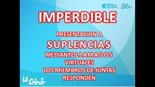 Presentación a suplencias mediante llamados virtuales La Celeste Mendoza  SUTE [upl. by Cash190]