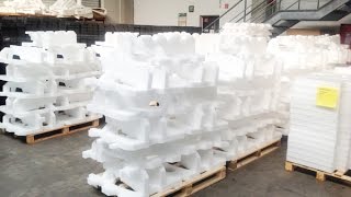 Polyethylene foam recycling [upl. by Yardley]